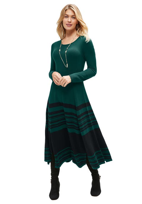 Fit and Flare Sweater Dress (Plus Available)