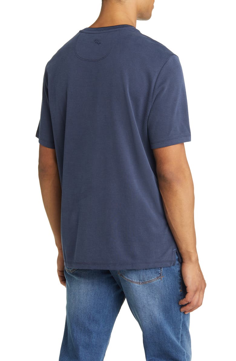 Tommy Bahama Men's Coastal Crest IslandZone<sup>®</sup> V-Neck T-Shirt, Alternate, color, Ocean Deep