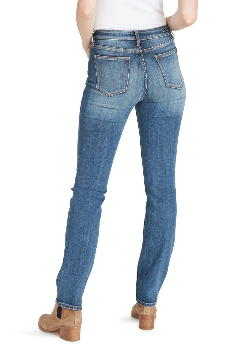 Ace High Waist Slim Straight Leg Jeans, Alternate, color, MEDIUM WAS