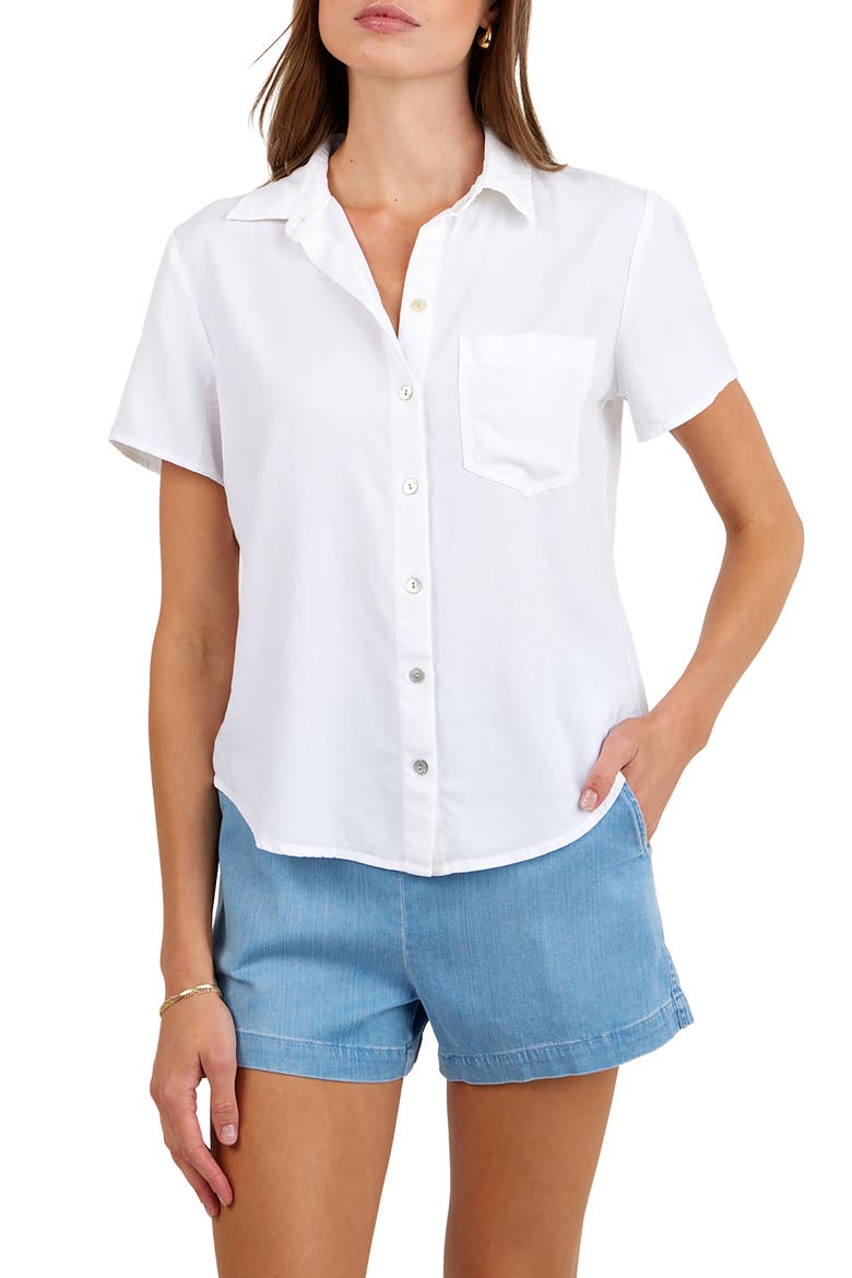 Short Sleeve Shirt, Main, color, WHITE