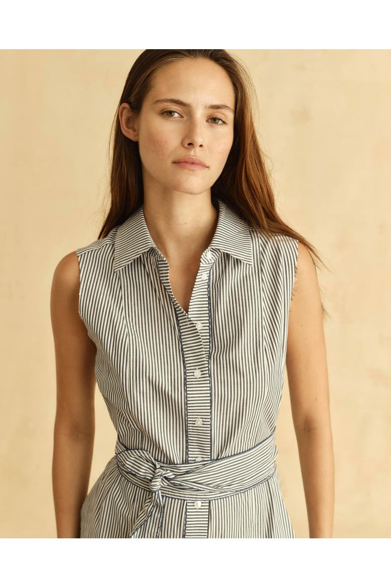 Francesca Midi Shirtdress, Alternate, color, Parkside Floral Stripe