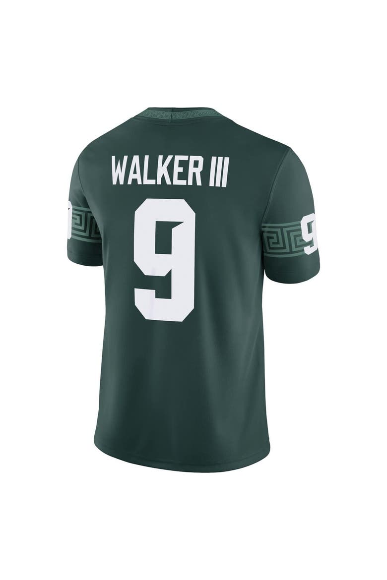 Men's Nike Kenneth Walker III Green Michigan State Spartans Alumni Game Jersey, Alternate, color, Green