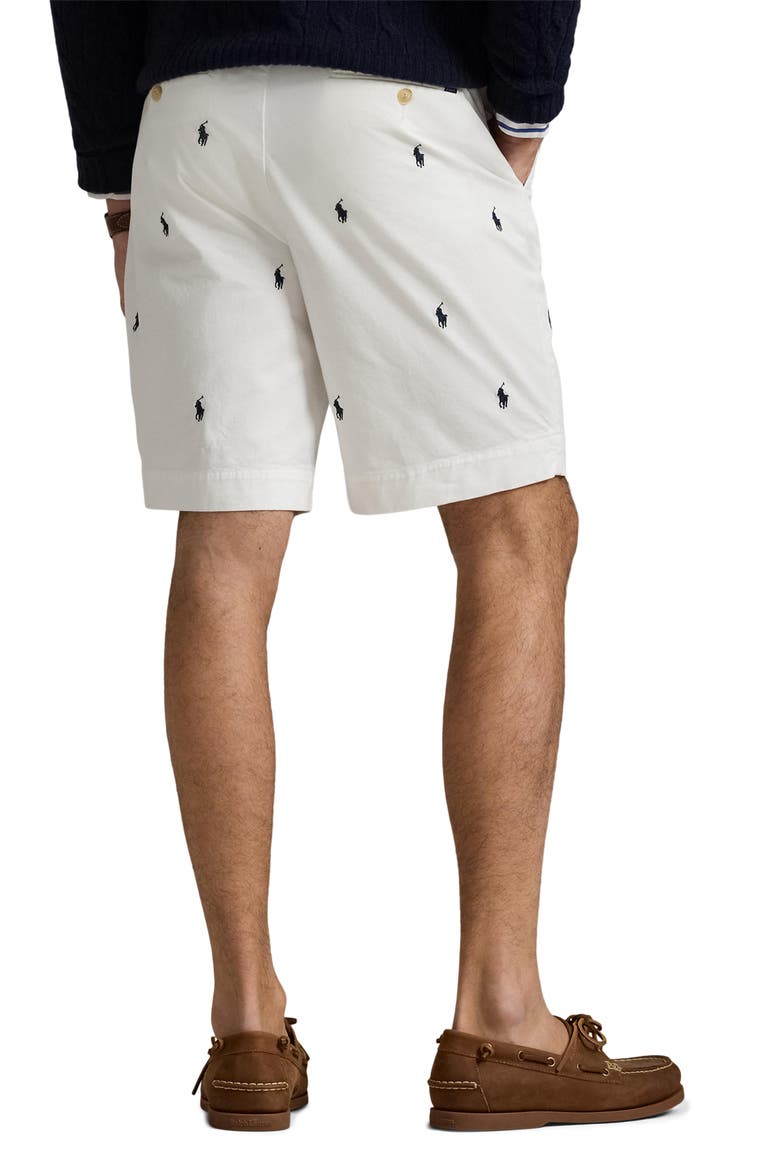 Classic Fit Newport Shorts, Alternate, color, WHITE W/ AO NAVY PP