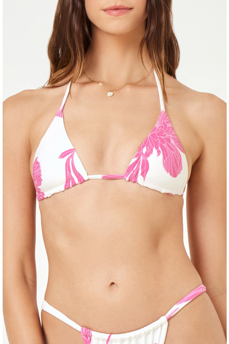Sofia Triangle Bikini Top, Main, color, LE BOTANIQUE