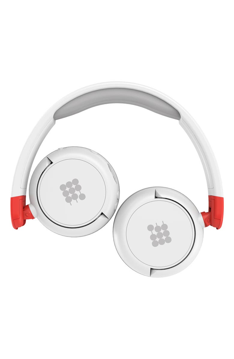 Cubitt Bluetooth Headphones for Kids, Wireless , with Premium Sound Quality, Built In Microphone, 24 hours Playtime, Study Mode and Deep Bass, AUX Cord Black, Alternate, color, White