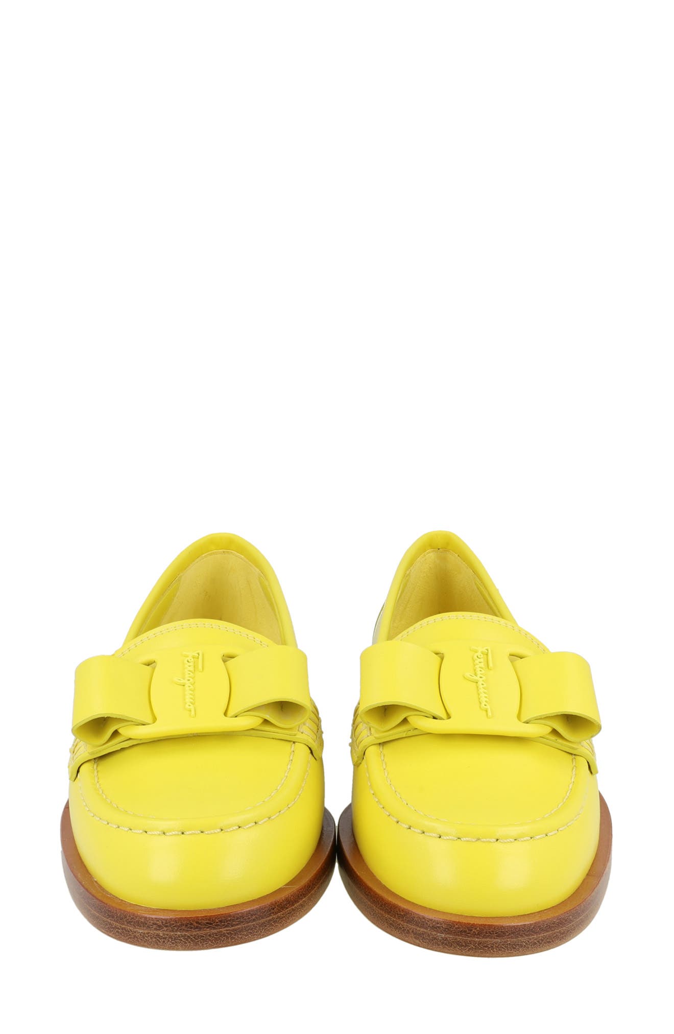 FERRAGAMO Vivaldo Bow Loafer, Alternate, color, 