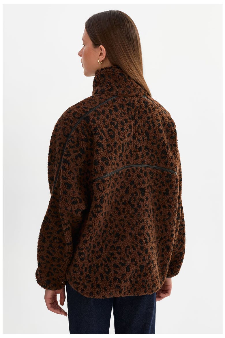Helsa | Polar Fleece Pullover, Alternate, color, Leopard