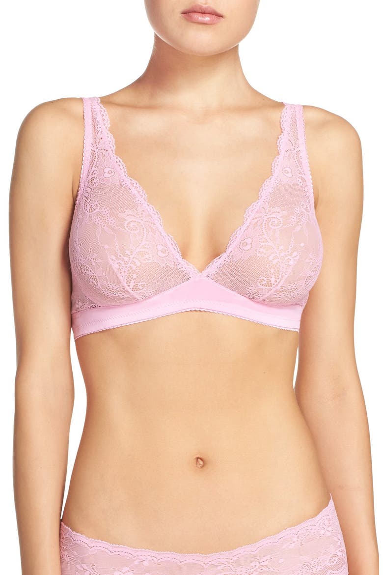 'Trenta' Soft Cup Bra, Main, color, BLACK