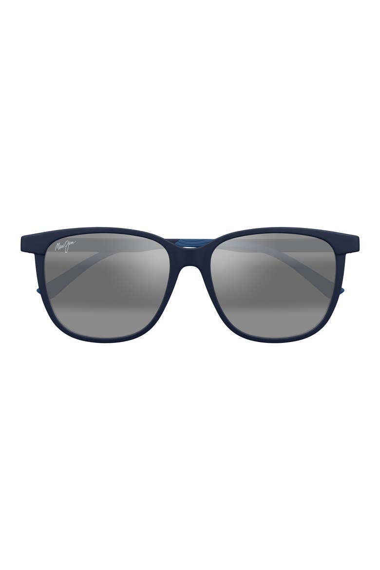 Ilikea 56mm Polarized Square Sunglasses, Main, color, BLUE