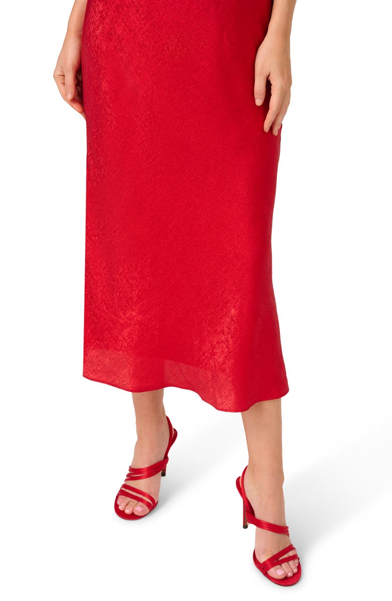 Adrianna Papell Foil Woven Midi Dress, Alternate, color, 