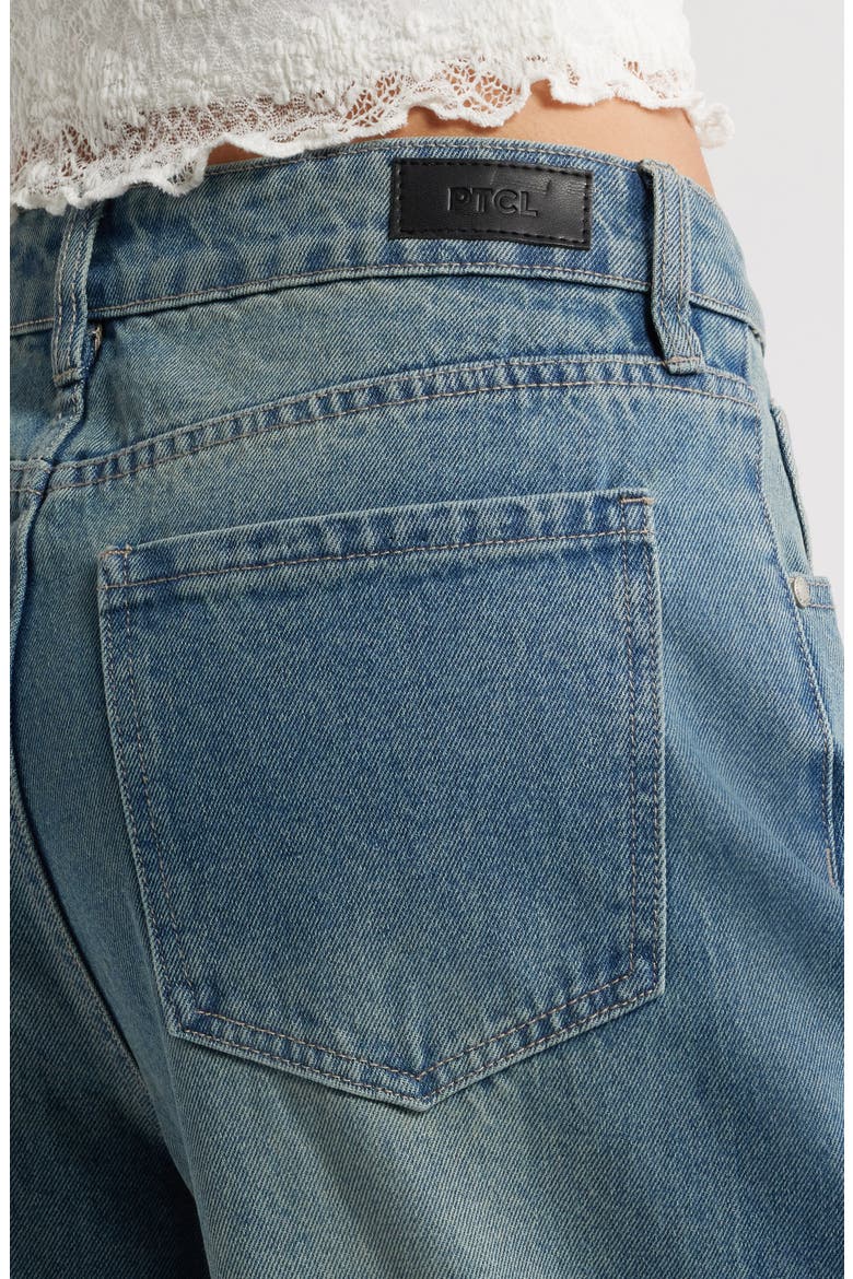 High Waist Baggy Cargo Jeans, Alternate, color, INDIGO