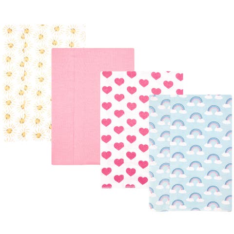 4 Piece Absorbent Flannel Burp Cloth
