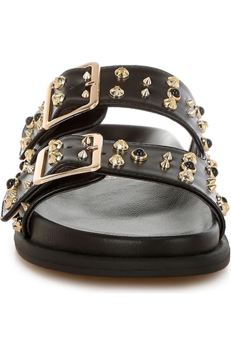 LONDON RAG Lumina Studded Slide Sandal, Alternate, color, Black