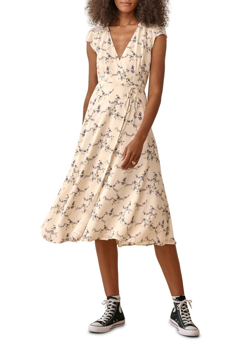 Carina Midi Wrap Dress (Nordstrom Exclusive), Main, color, EMMALINE