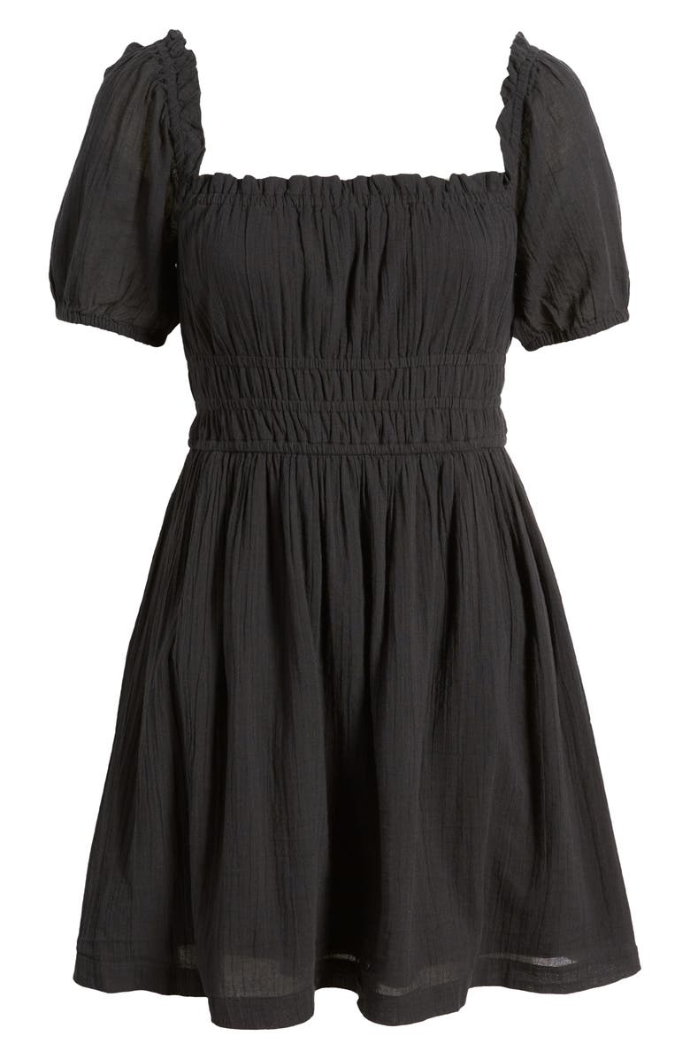 BP. Shirred Puff Sleeve Prairie Dress, Alternate, color,