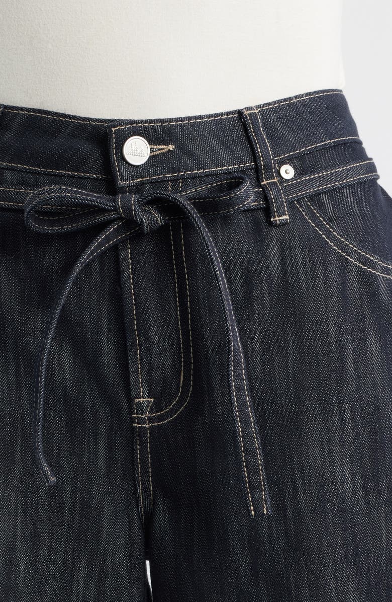 CITY BLUES Tie Waist Super Wide Leg Jeans, Alternate, color, Indigo