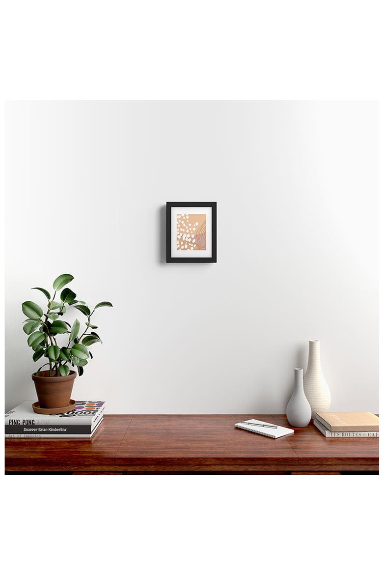 Modern Abstract Framed Art Print, Alternate, color, BLACK FRAME