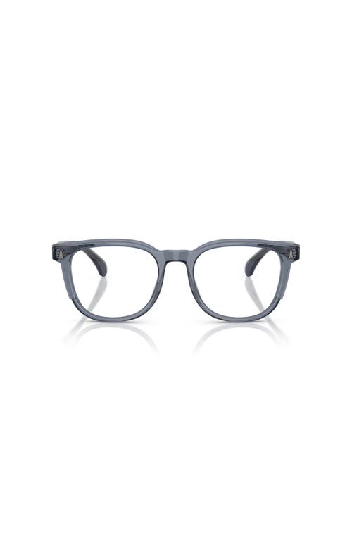 Moncler 50mm Square Optical Glasses In Blue