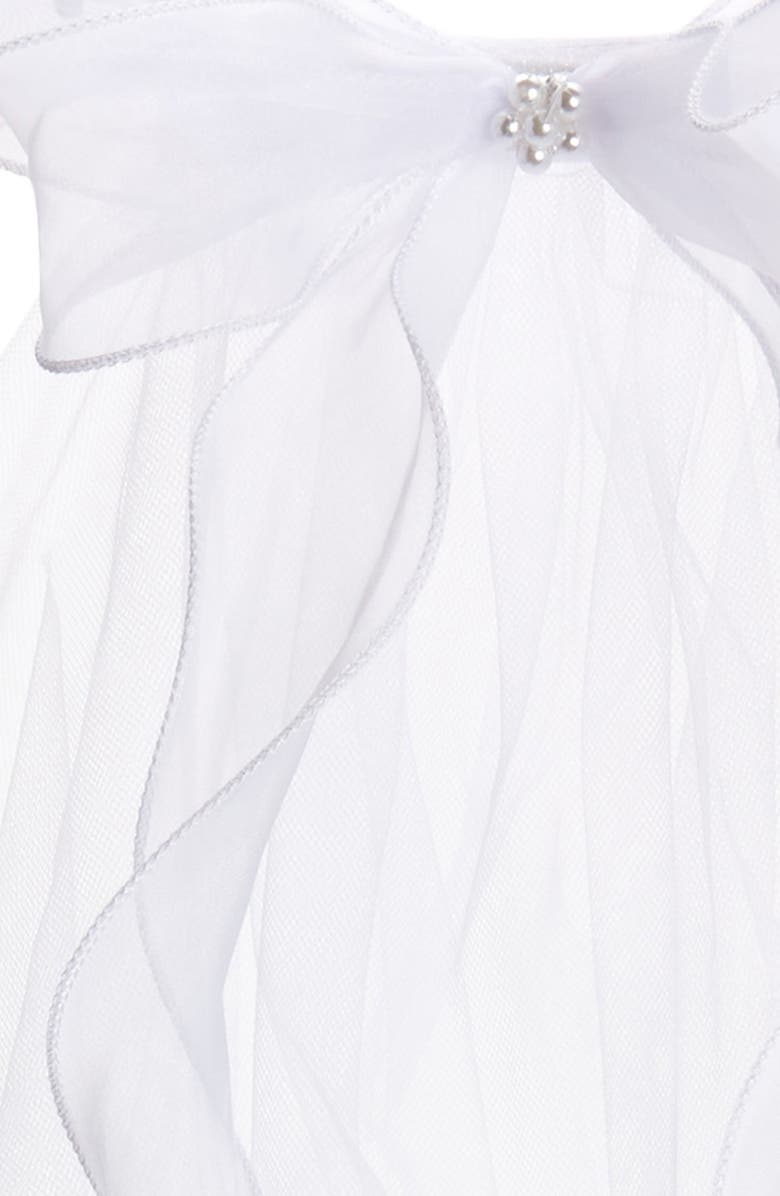 BLUSH by Us Angels First Communion Beaded Crown Veil, Alternate, color, 