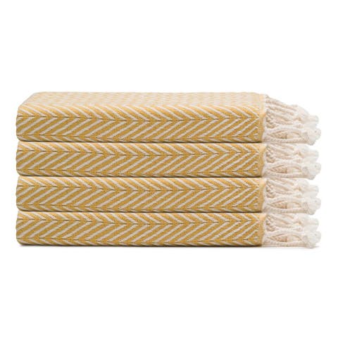 Herringbone Turkish Cotton Hand Towel Bundle
