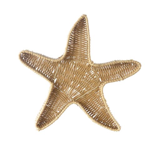 Kaplan Early Learning Company Starfish Washable Wicker Basket In Brown