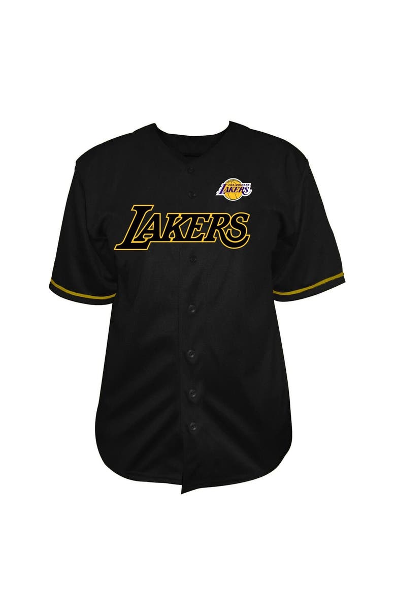 FANATICS Men's Fanatics Black Los Angeles Lakers Big & Tall Pop Full-Button Jersey, Main, color, Black