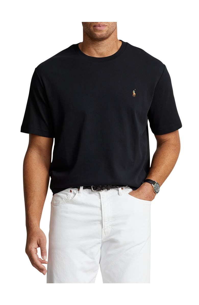 Polo Ralph Lauren Big & Tall Soft Touch T-Shirt, Main, color, Polo Black