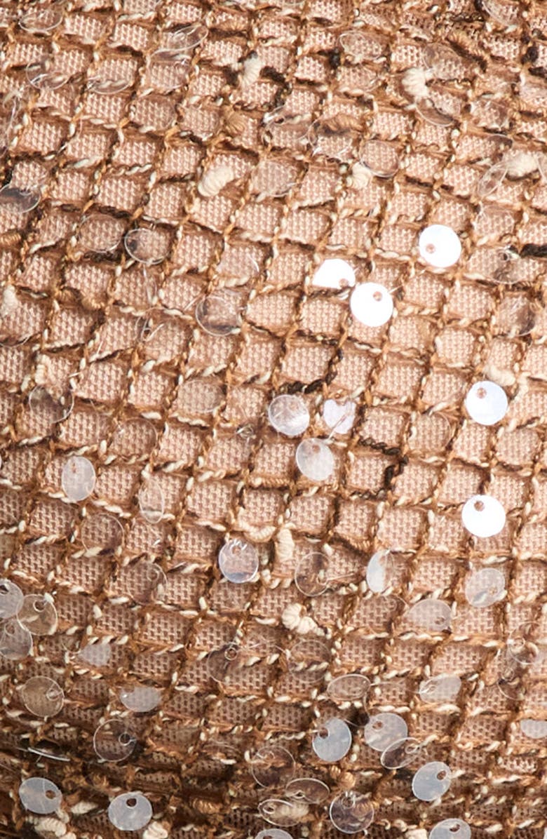 Kulani Kinis Sequin Strappy O-Ring Crop Top, Alternate, color, Esspresso Spritz