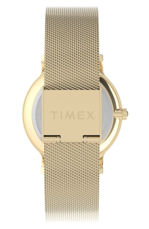 Timex ® Transcend Mesh Strap Watch, 34mm In Gold