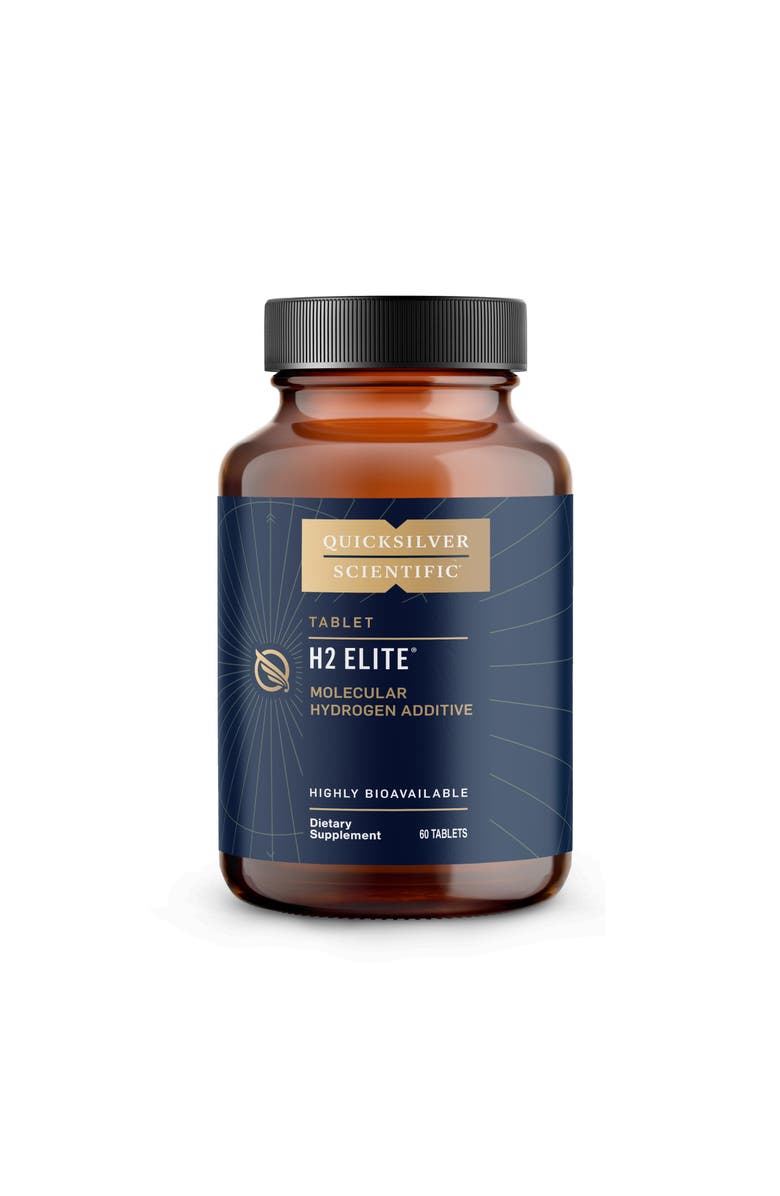 Quicksilver Scientific H2 Elite Molecular Hydrogen Magnesium Malate Water Tablets, Main, color, Brown