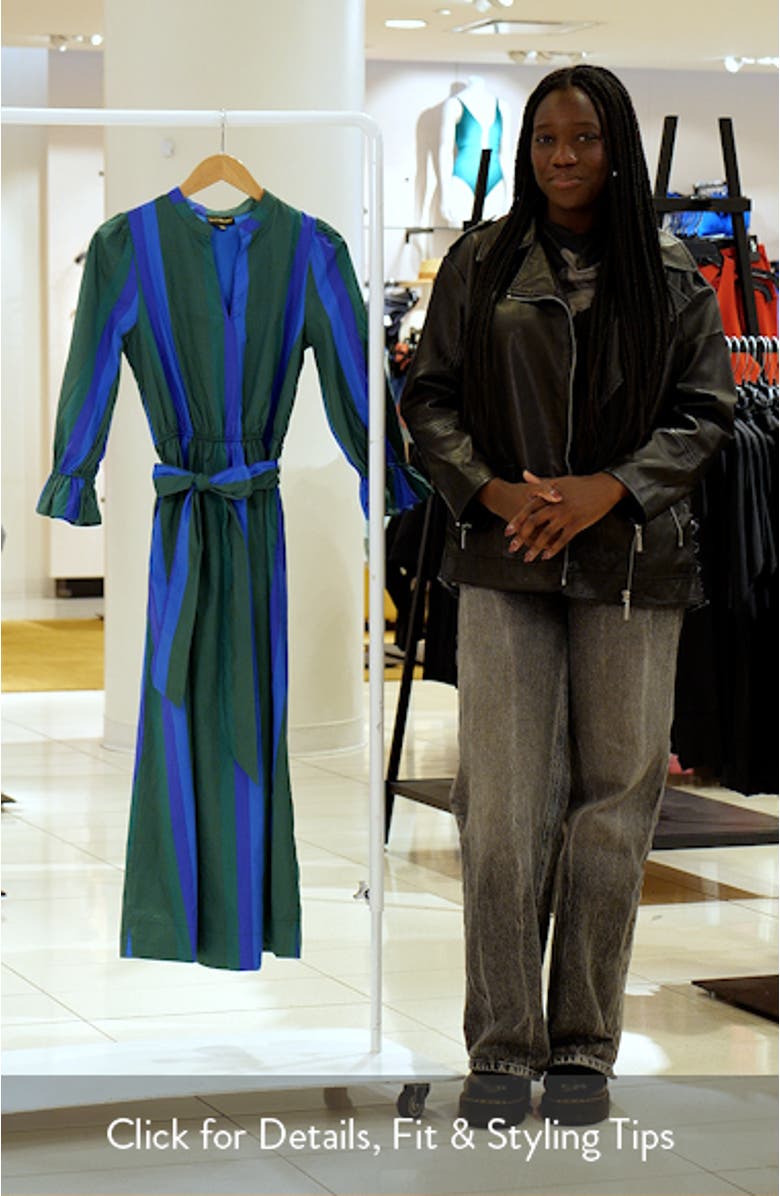 Dolary Stripe Senda Shirtdress, sales video thumbnail