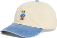 David & Young Bear with Heart Two Tone Baseball Cap