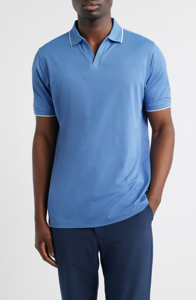 Peter Millar Crown Crafted Summertime Performance Mesh Polo, Main, color, Storm
