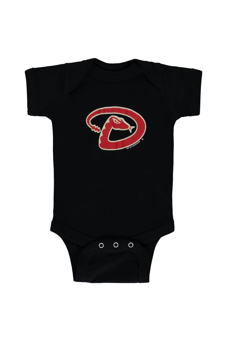 Newborn & Infant Soft as a Grape Black/Gray Arizona Diamondbacks 2-Piece Body Suit, Alternate, color, Black