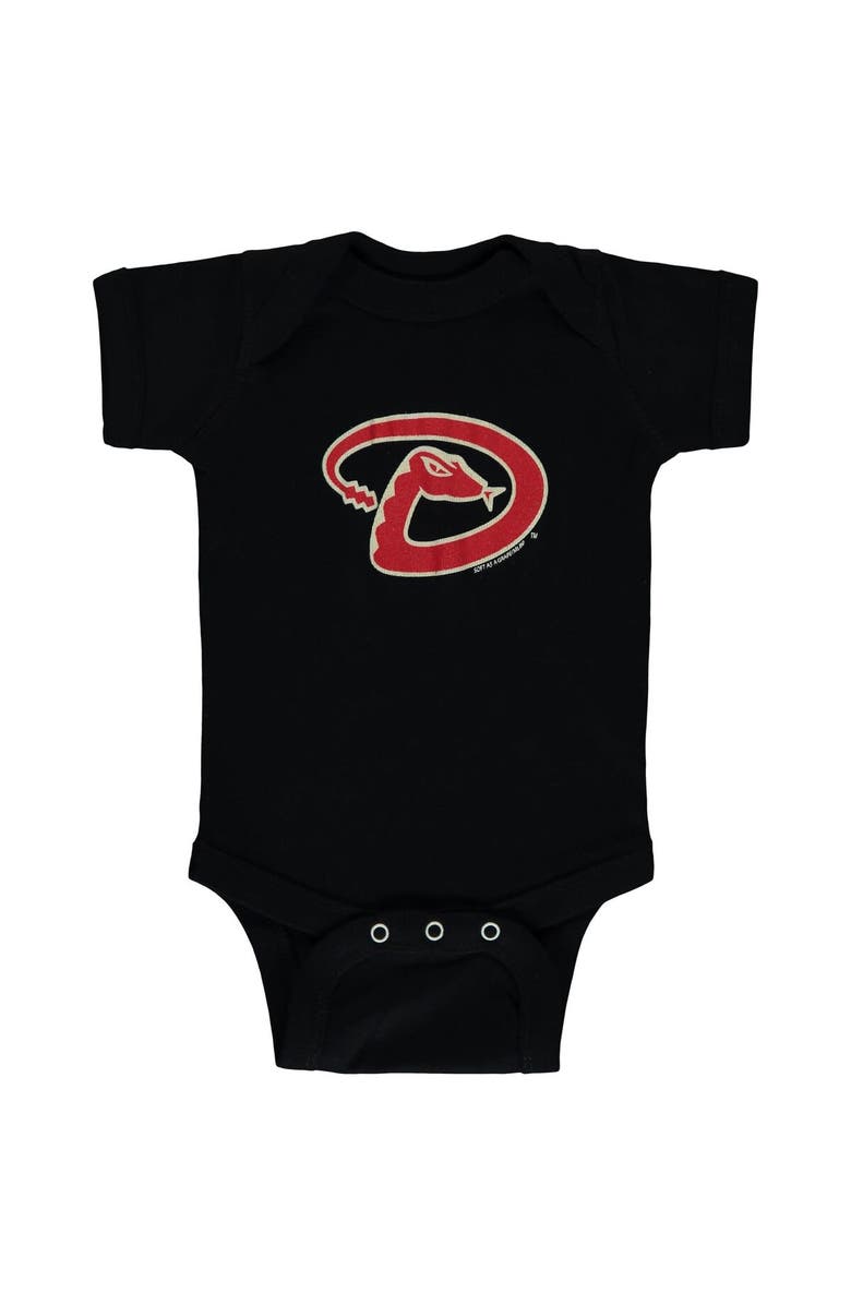 SOFT AS A GRAPE Newborn & Infant Soft as a Grape Black/Gray Arizona Diamondbacks 2-Piece Body Suit, Alternate, color, Black