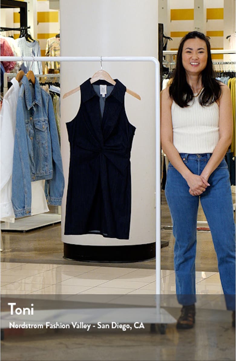 McKenna Twist Detail Sleeveless Cotton Blend Dress, sales video thumbnail