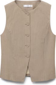 MANGO Vivian Stripe Suit Vest