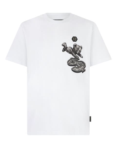 Round Neck T-Shirt Teddy Dollar Patch Men