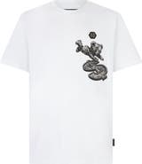 PHILIPP PLEIN Round Neck T-Shirt Teddy Dollar Patch Men