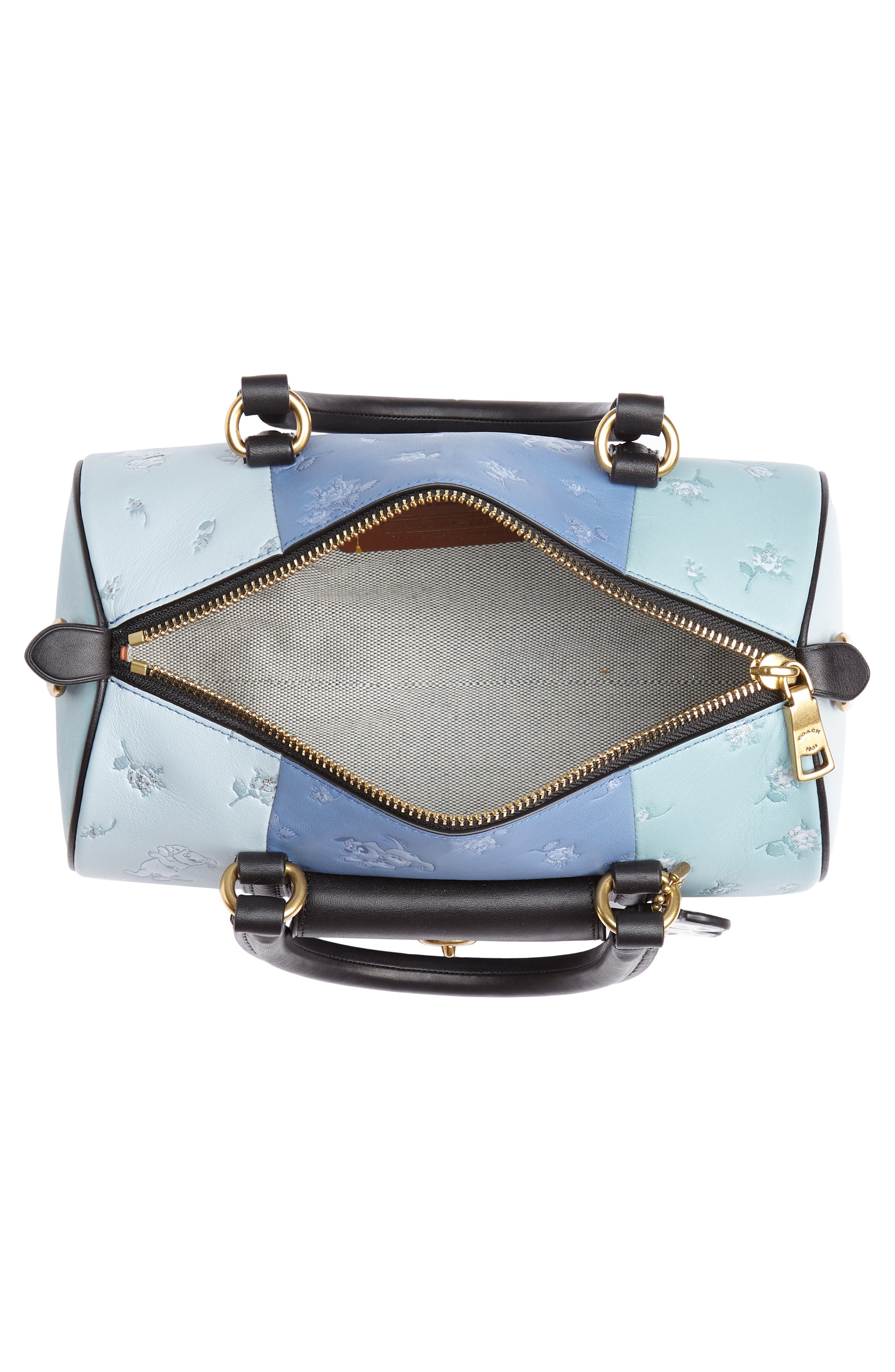 COACH Disney x COACH 101 Dalmatians Leather Barrel Bag, Alternate, color, 