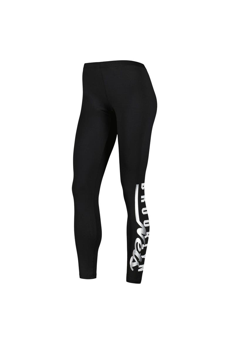 Women's G-III 4Her by Carl Banks Black Brooklyn Nets Jump Shot Leggings, Alternate, color, Black