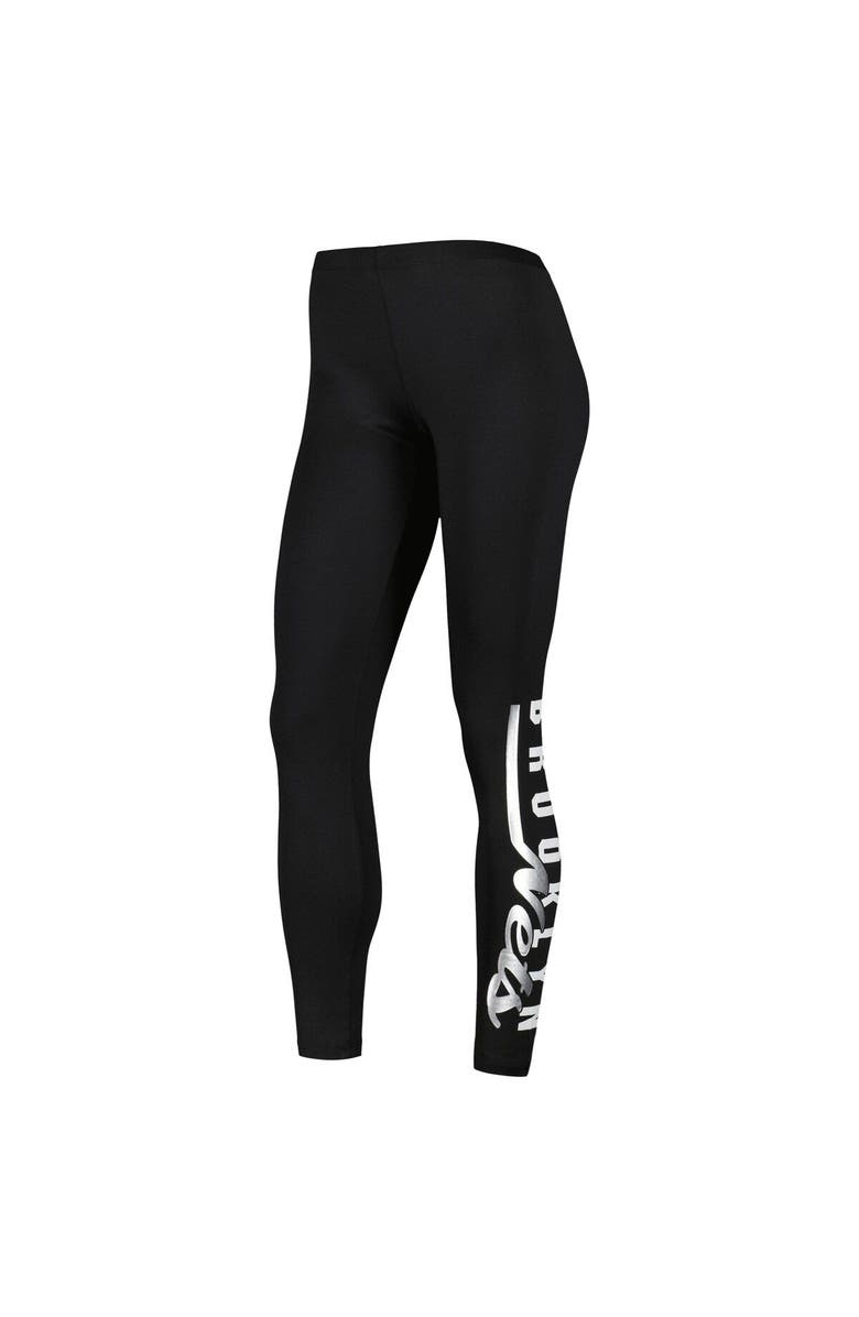 G-III 4HER BY CARL BANKS Women's G-III 4Her by Carl Banks Black Brooklyn Nets Jump Shot Leggings, Alternate, color, Black
