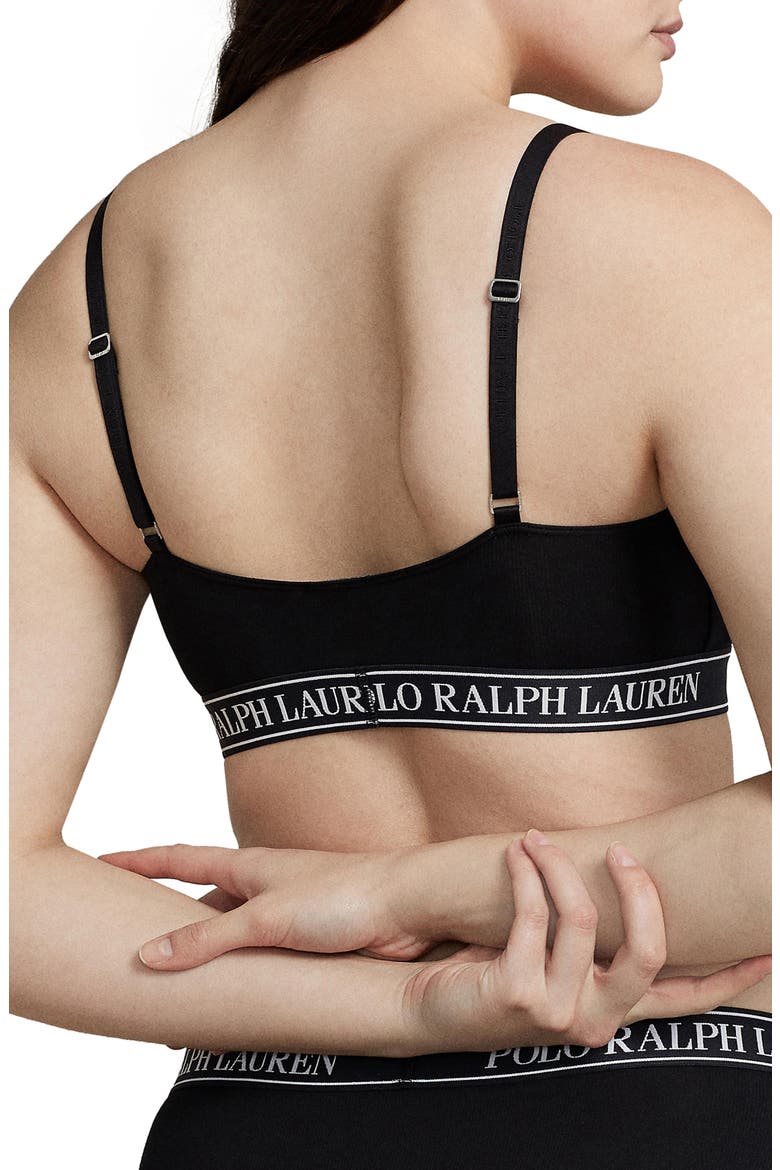 Scoop Neck Bralette, Alternate, color, ONYX