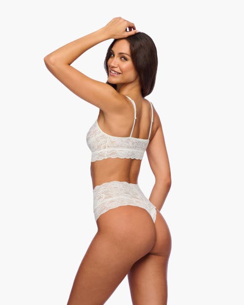 Cosabella Nsn High Waisted Thong In White