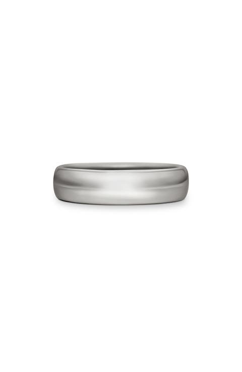 DY Classic Band Ring in 18k White Gold