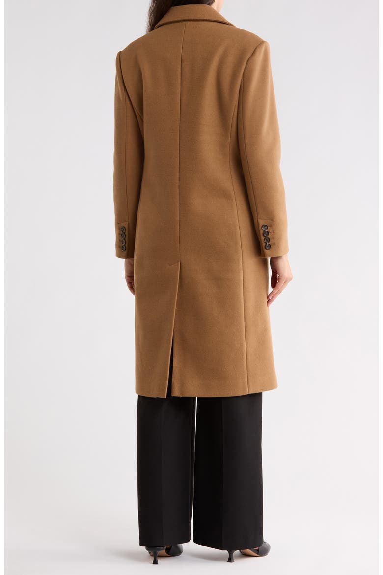 Single Breasted Long Coat, Alternate, color, DK CAMEL