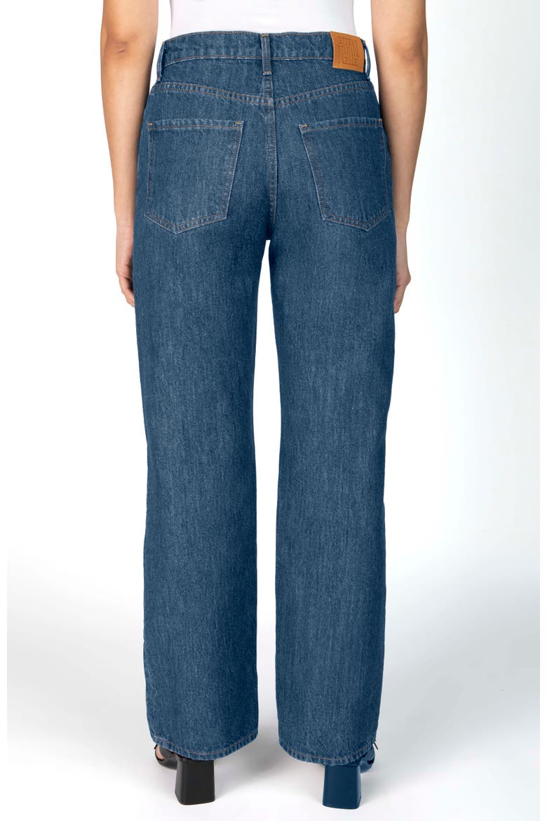 The Maddy Petite Relaxed Straight Leg Jean, Alternate, color, Sapphire