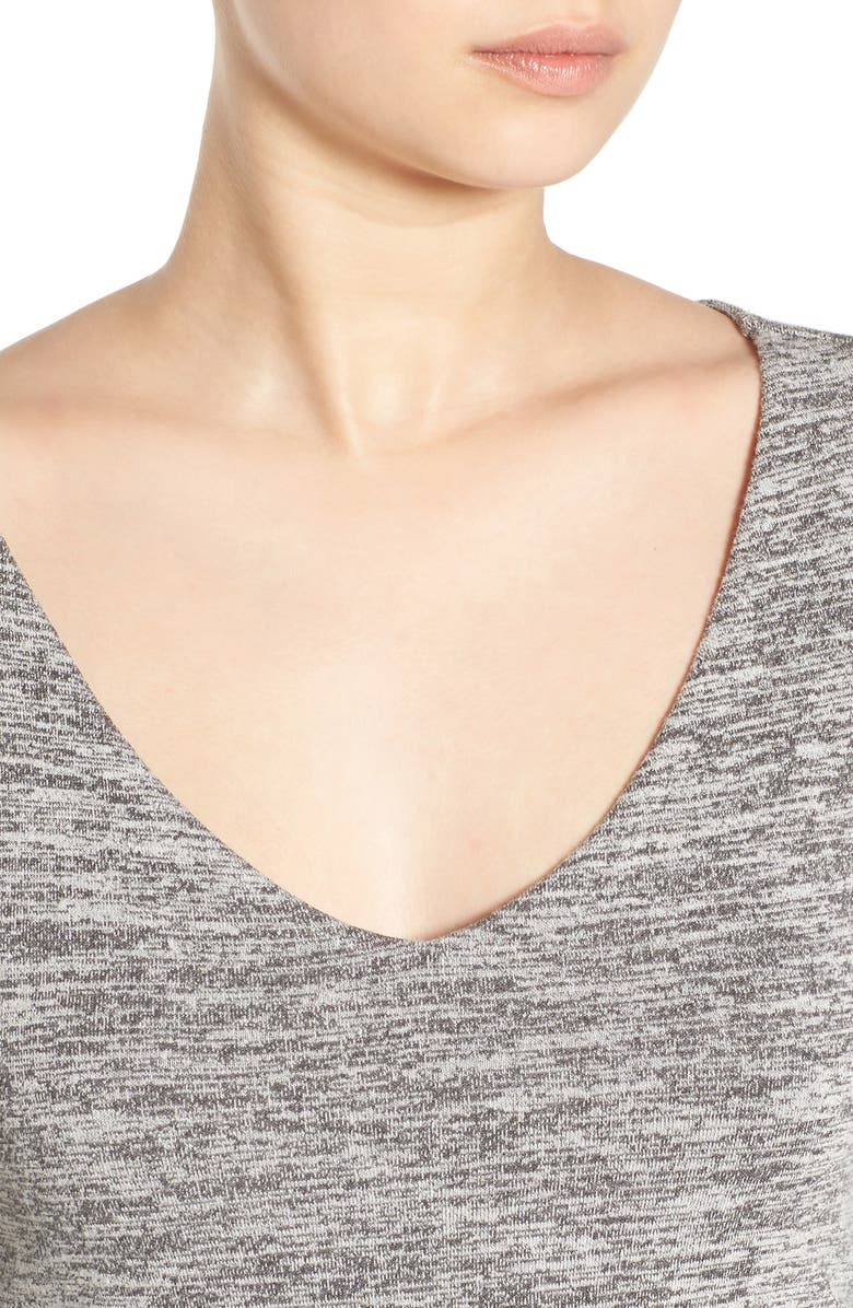 Leith V-Neck Ruched Dress, Alternate, color, 