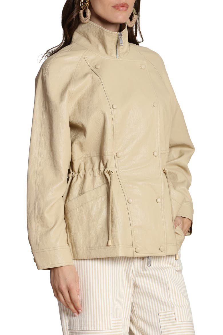 Faux-Ever Leather™ Anorak, Alternate, color, OCHRE