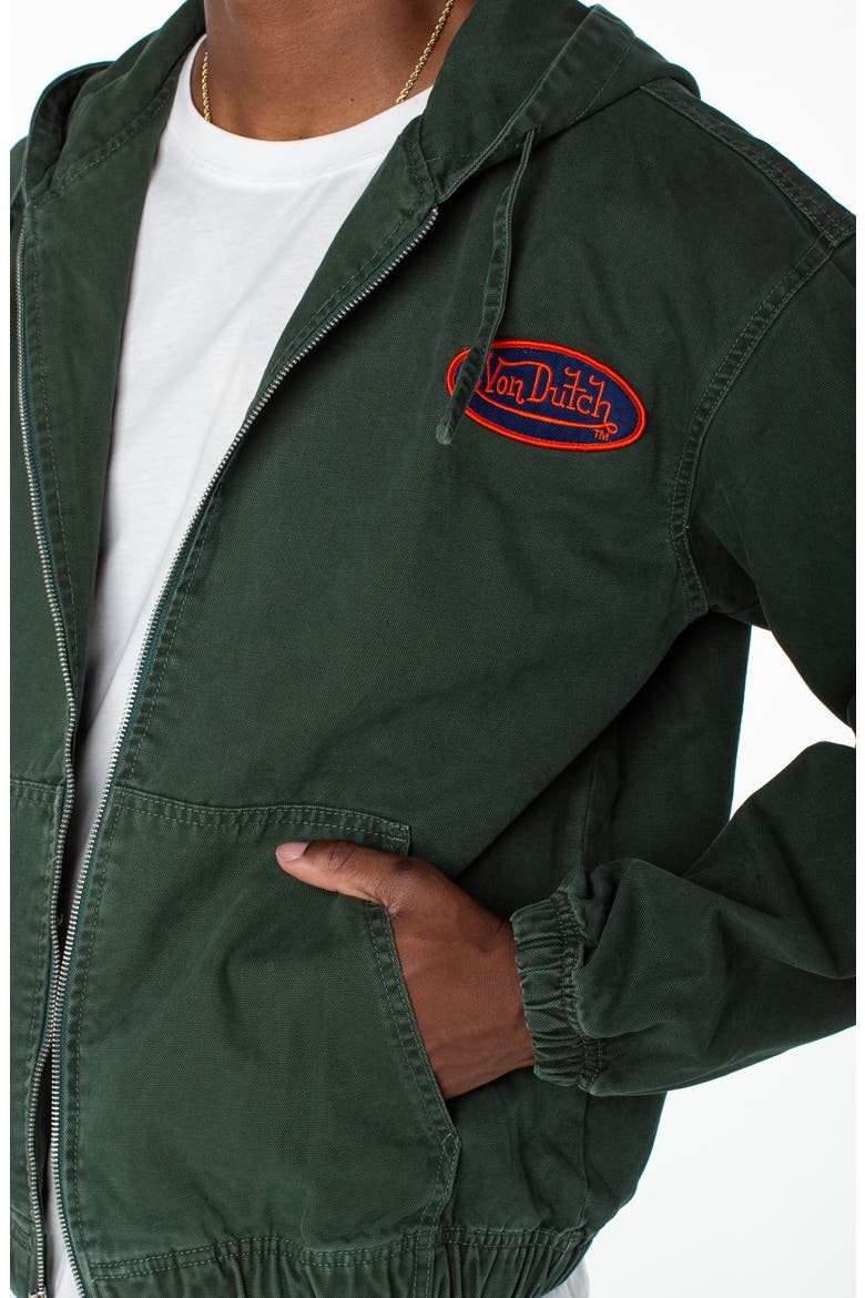 Invaders Flying Eyeball Zip Up Hoodie Jacket, Alternate, color, FOREST